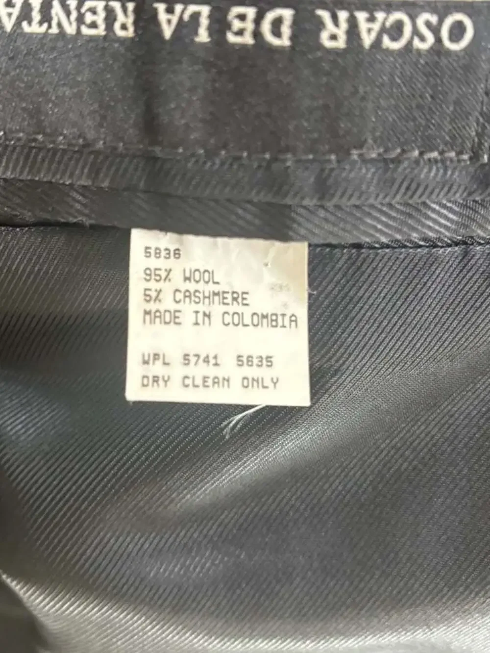 Oscar de la Renta Menswear Pinstripe Cashmere Blend Blazer Jacket